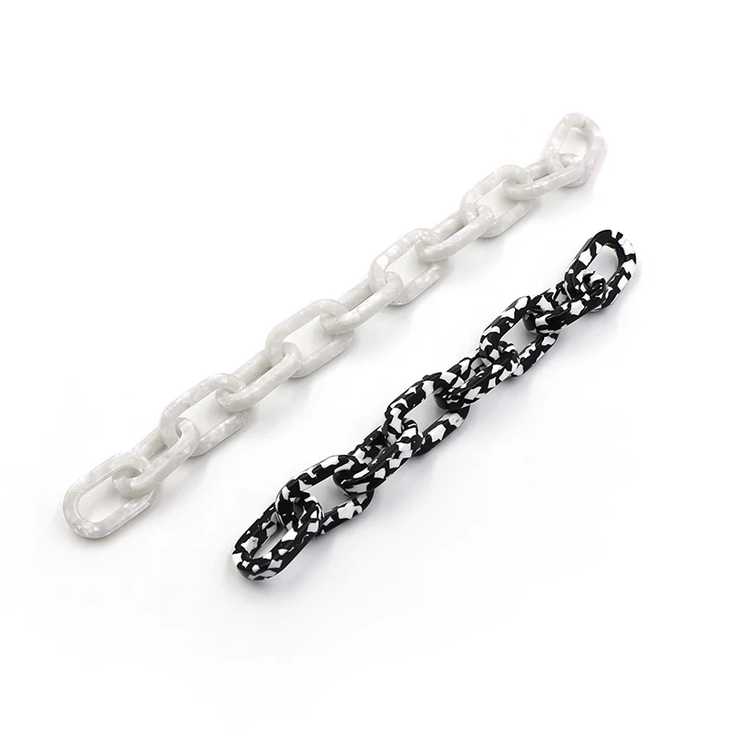 Pearlescent og Black Chain Handles Set